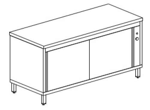 Masa dulap calda inox model-STES 70-100